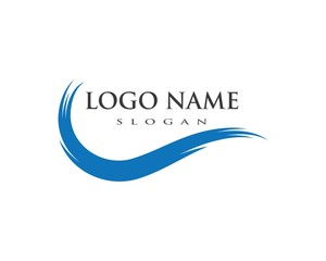 Water Wave symbol and icon Logo Template