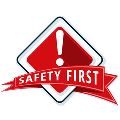 Safety First Sign illustration