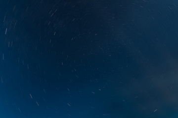 the night sky and traces the passage of the stars