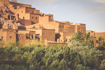 View of Ait Benhaddou Kasbah, Ait Ben Haddou, Ouarzazate, Morocco
