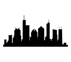 Naklejka premium panoramę chicago