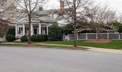 house in any town with white picket fence