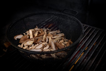 Grilling Mushrooms