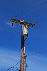 Typical North American utility pole
