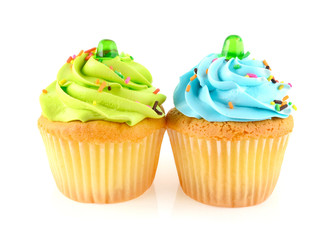 cupcake isolated on white background