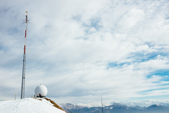 meteorological station of Monte Lema Switzerland