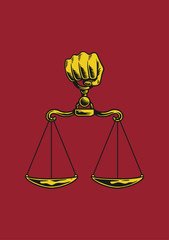 Illustration of justice equality