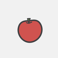 Illustration of an apple