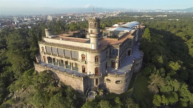 Aerial view of Chapultepec Castle Mexico City