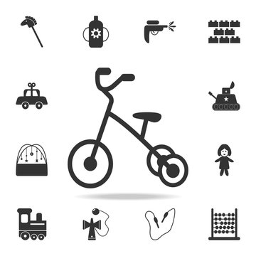 Tricycle icon. Detailed set of baby toys icons. Premium quality graphic design. One of the collection icons for websites, web design, mobile app