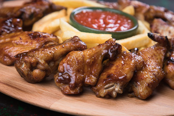 Texas style chicken wings