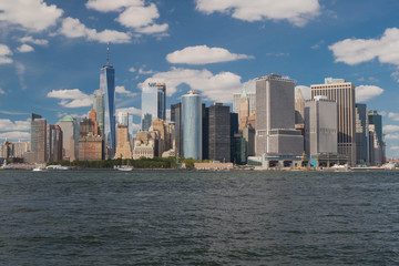 Fototapeta na wymiar NYC waterfront view, USA