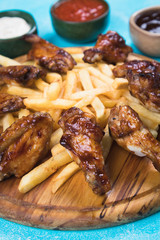 Texas style chicken wings