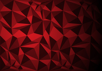 Abstract red polygon pattern background texture vector illustration.