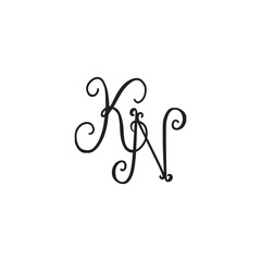 Handwritten monogram icon