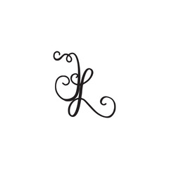 Handwritten monogram icon