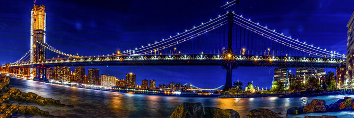 Fototapeta na wymiar Brooklyn Bridge In NY