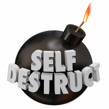 Self-Destruct Bomb Suicidal Behavior 3d Illustration