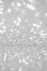 Silver Glitter Abstract Background