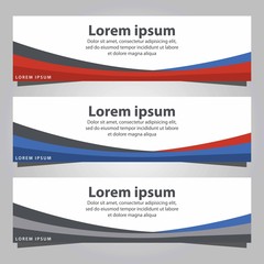 Set of banner templates. Business banner template