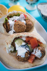 Falafel, fried chickpea balls