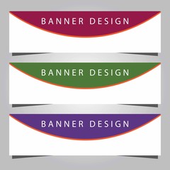 Set of banner templates. Business banner template