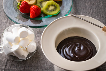 チョコレートフォンデュ