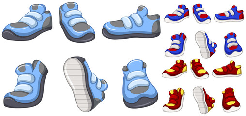 Training shoes in many designs