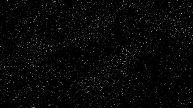 Animation of snow falling. Production quality Footage in ProRes 4444 codec with alpha channel.