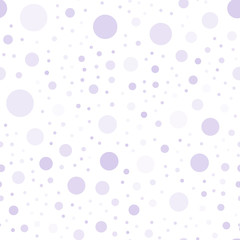Geometric seamless pattern of circles. Different circles on a white background. Vector illustration