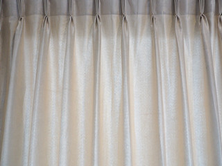Luxurious curtains in the room.