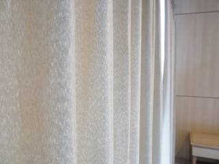 Obraz na płótnie Canvas Luxurious curtains in the room.