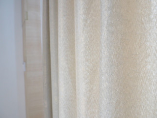 Fototapeta na wymiar Luxurious curtains in the room.