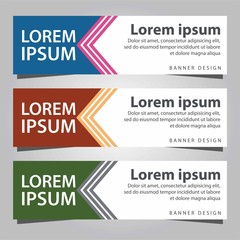 Set of banner templates. Business banner template