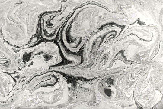 Marble abstract acrylic background. Natural marbling artwork texture.