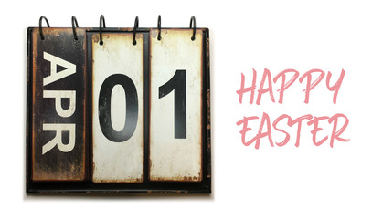 happy easter on april 01 calendar
