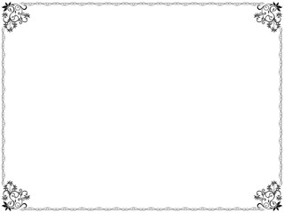 Pattern with swirl floral elements