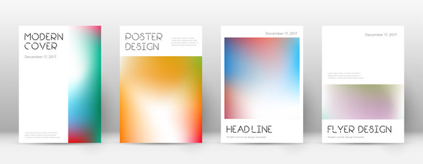 Fototapeta premium Flyer layout. Minimal magnetic template for Brochure, Annual Report, Magazine, Poster, Corporate Presentation, Portfolio, Flyer. Amusing bright cover page.