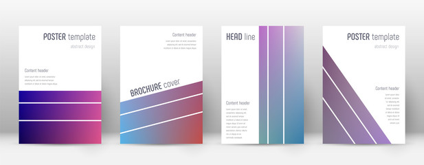 Flyer layout. Geometric fascinating template for Brochure, Annual Report, Magazine, Poster, Corporate Presentation, Portfolio, Flyer. Alluring gradient cover page.