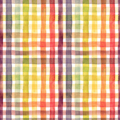 Watercolor rainbow stripes pattern