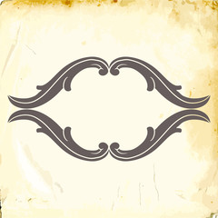 Vector baroque of vintage elements for design. 