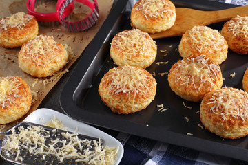 freshly baked delicious hot english scones