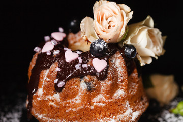 cake with flowers