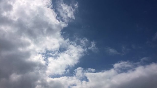 北海道の大空　タイムラプス　曇りのち晴れ