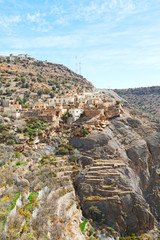 Naklejka premium in oman the old abandoned village