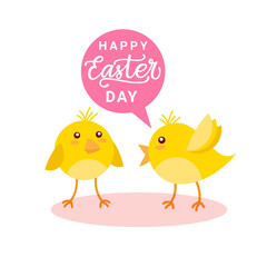 Happy Easter Day Greeting Card Background With