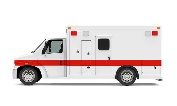 Ambulance Car Isolated