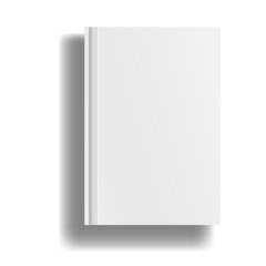 Magazine, album or book template isolated on white background. 
Object for design and branding. Vector illustration.