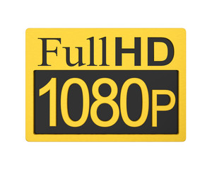 Full HD 1080p Icon Isolated