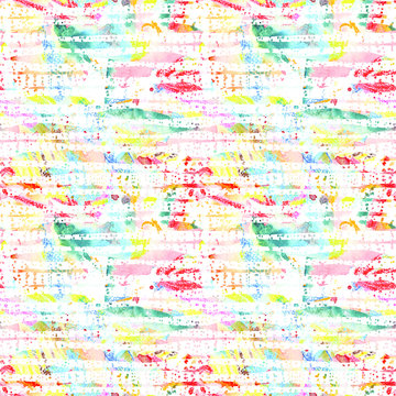 Watercolor seamless pattern. © Vialeta